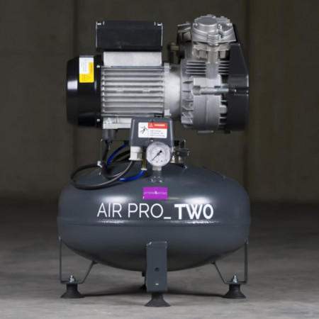 AIR PRO_TWO COMPRESSOR Für zwei Einheiten - 100 l / min 5 bar - Kammer 25 lt - 1,4 PS