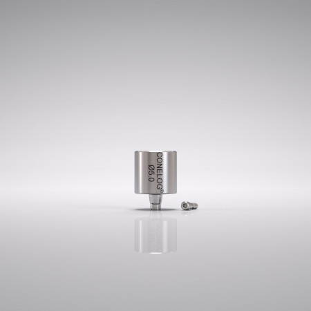 CONELOG® CAM Titanium block, type IAC, 5.0mm 2pcs (2pcs with abutment screws)