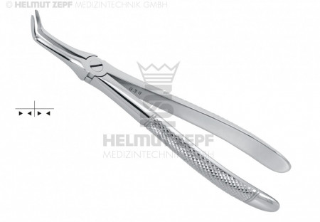 EXTRACTING FORCEPS, ENGL. PATTERN,