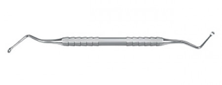 Helmut Zepf - Curette Lucas Scraper 3mm duplavégű, fogazott