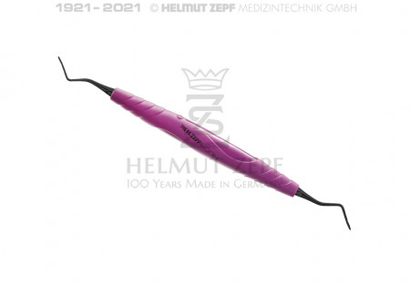 Helmut Zepf - Curette Periodontic, ONYX, tunnel instrument, lower jaw, purple