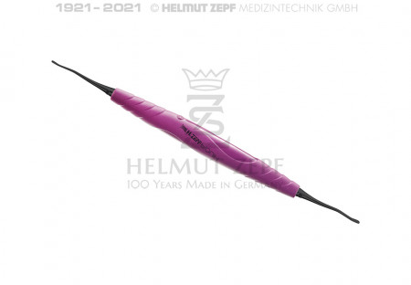 Helmut Zepf - Curette Periodontic, ONYX, tunnel instrument, upper jaw, purple