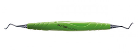 Helmut Zepf - Tartar remover, Z-shape, green. Bionik with handle