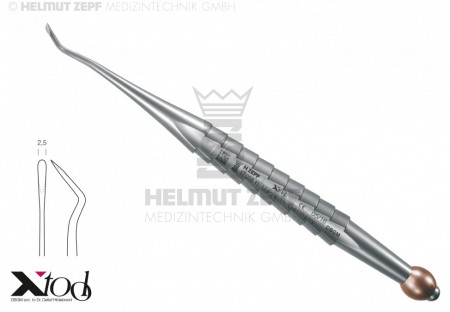 Helmut Zepf - Wurzelheber, apikal, mesial gebogen, 2,5 mm