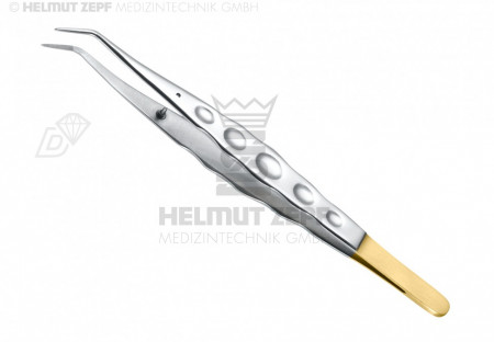 Helmut Zepf - Műtéti csipesz, 15 cm, gyémánthegyű