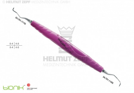 Helmut Zepf - Special periodontal curette, Gracey 11-12, purple