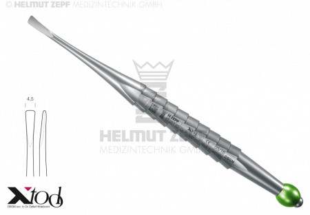 Helmut Zepf - X-Luxa Elevátor, egyenes, 4,5 mm, zöld