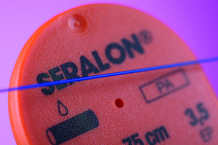 SERALON varrófonal 2/0 DS-25 (24 db) kék 75cm