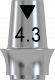 CONELOG® Titanijumska baza CAD/CAM, za most 4,3 mm